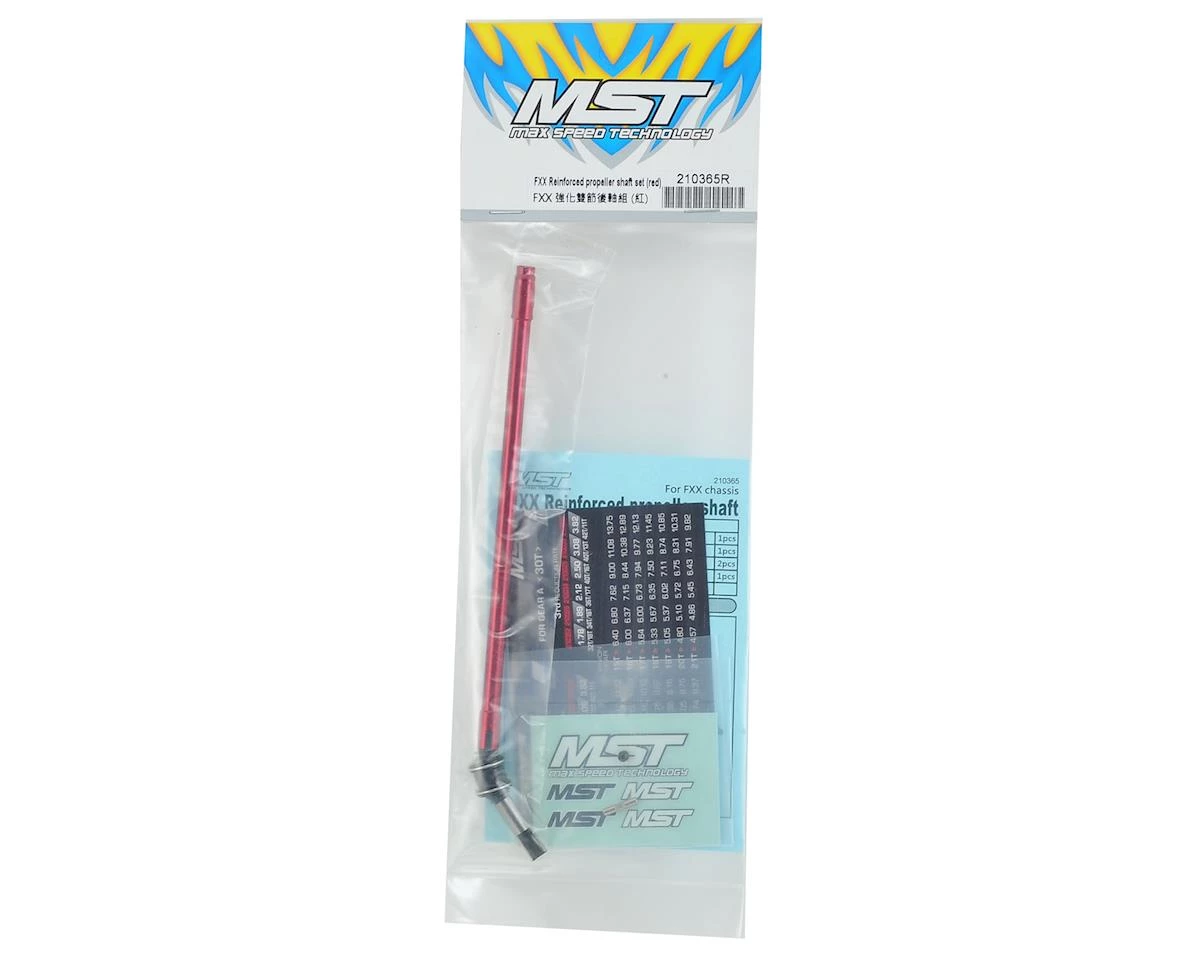 MST FXX-D Reinforced Propeller Shaft Set (Red) 4 MST FXX-D Reinforced Propeller Shaft Set (Red) - Image 2