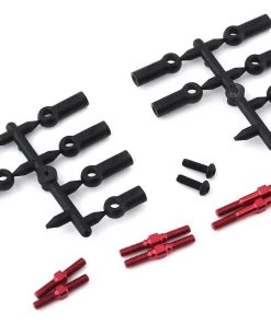 MST RMX 2.0 Aluminum Turnbuckle Shaft Set (Red)