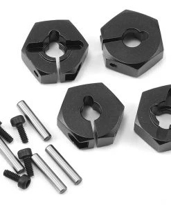 MST 6mm Aluminum Hex Wheel Hubs (Black) (4)